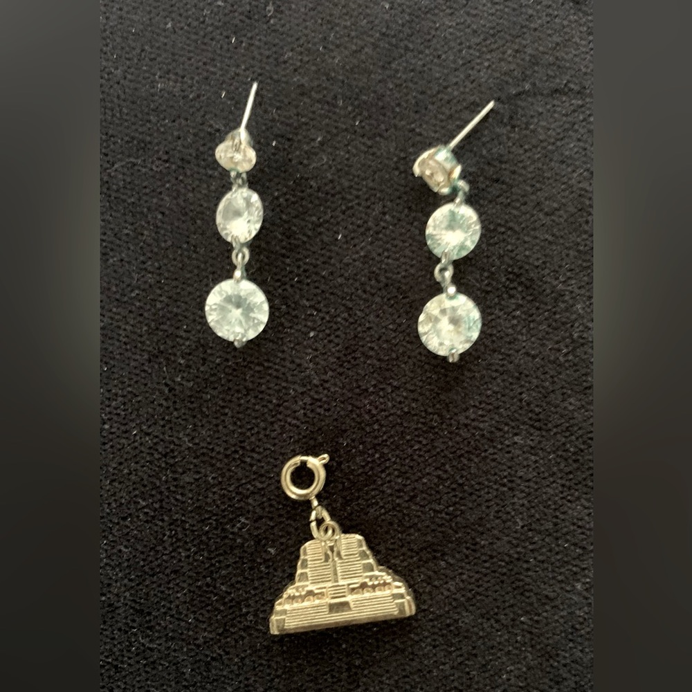 Free Chichenitza Charm when you Buy Rhinestone Earrings